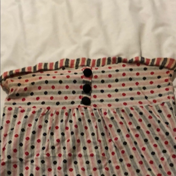 Red and black strapless Daytrip shirt - M - Picture 2 of 4